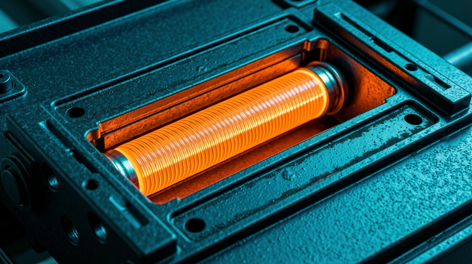 Precision heating element glowing